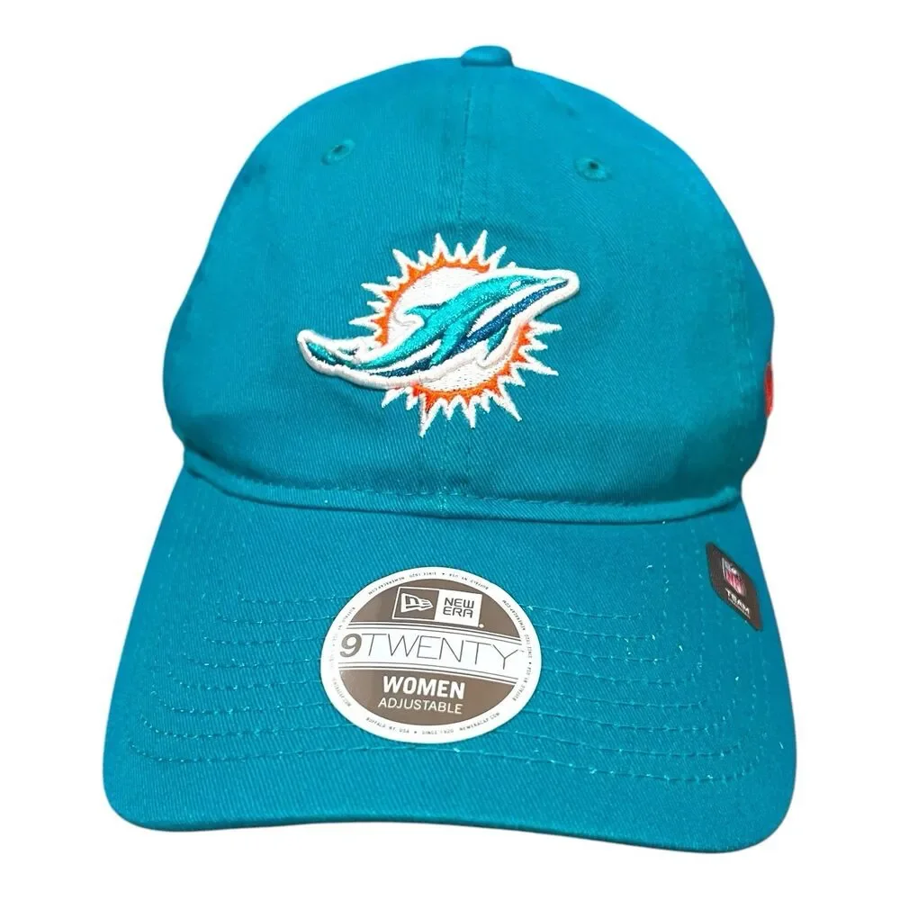 Miami Dolphins Football Official New Era 9Twenty Women’s NFL Adjustable Hat Cap